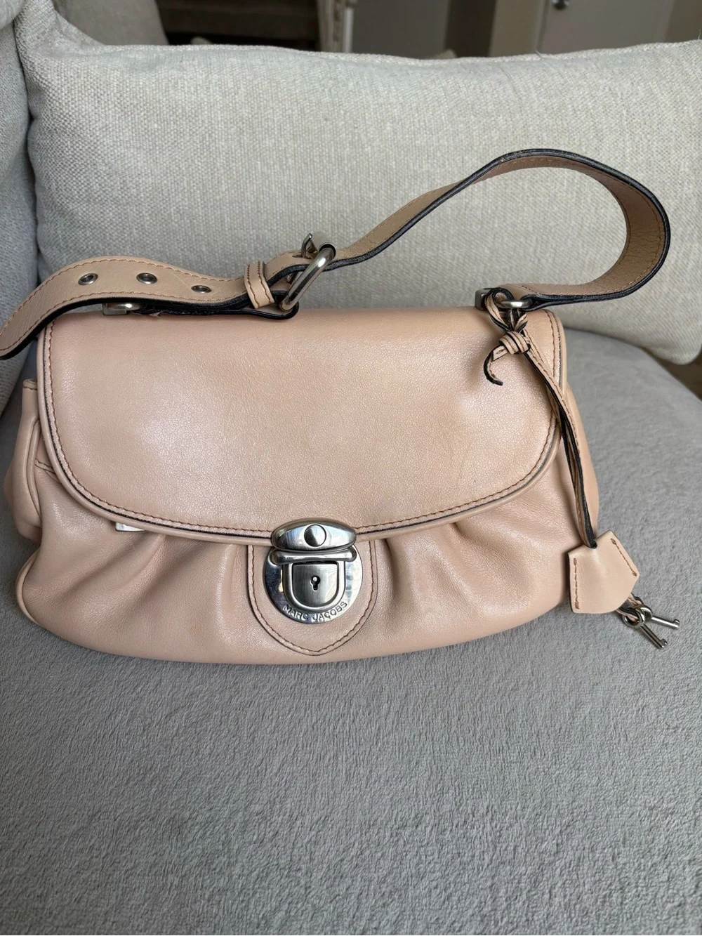 Marc Jacobs Leather Shoulder Bag Vintage - Picture 1 of 8